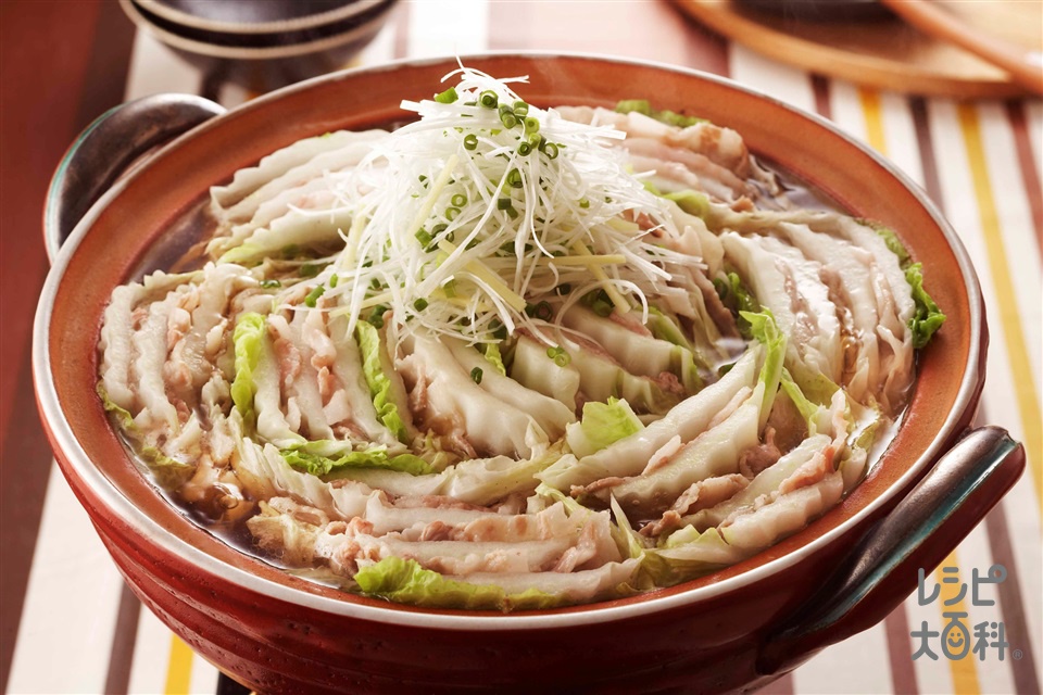 豚肉と白菜のミルフィーユ鍋